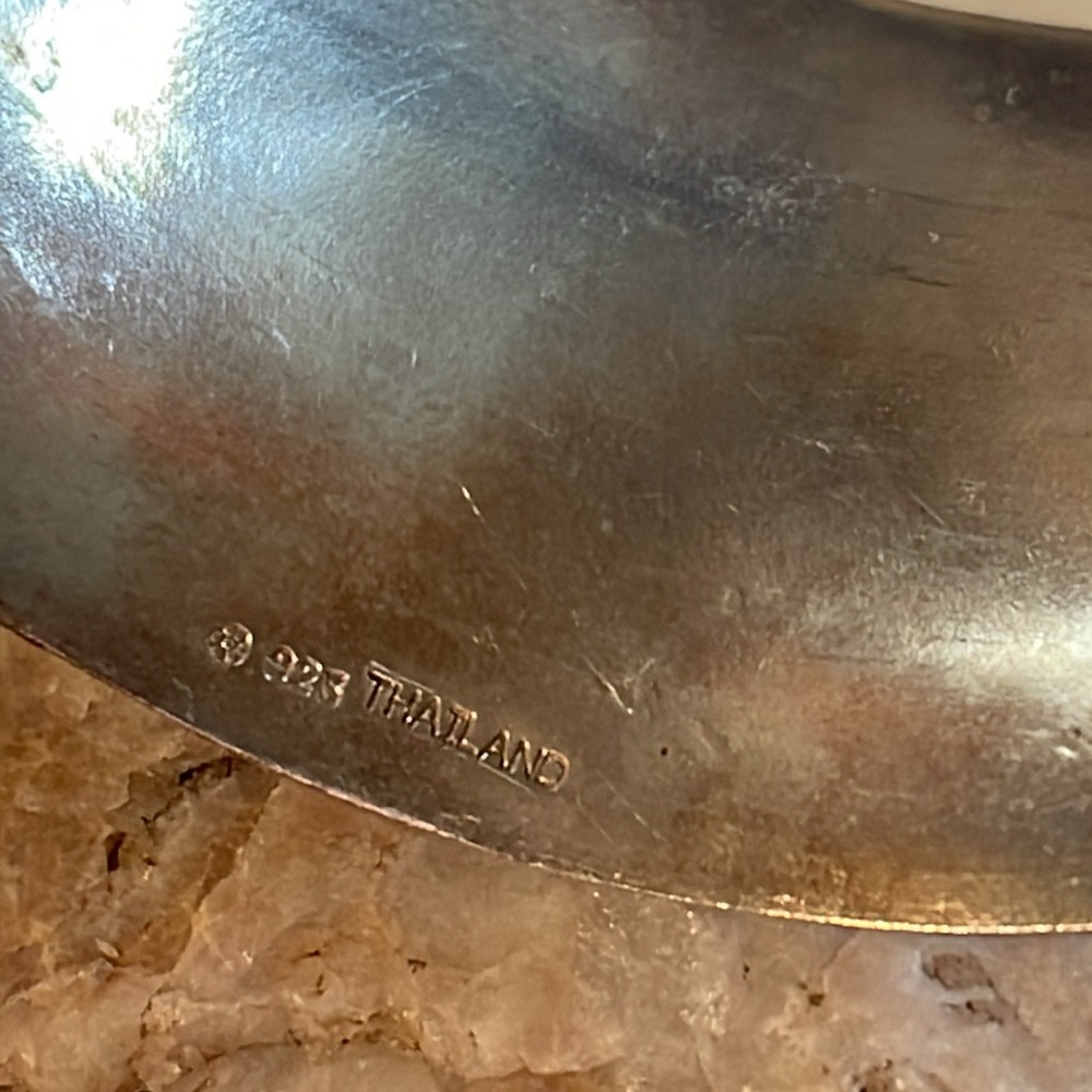 Sterling Silver Wide Cuff Bangle - image 5